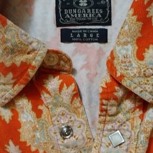 Vintage Lucky Brand Vibrant Western Style Shirt